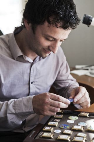 Darren Turner, pilote britannique en visite chez Jaeger Lecoultre©Jaeger Lecoultre