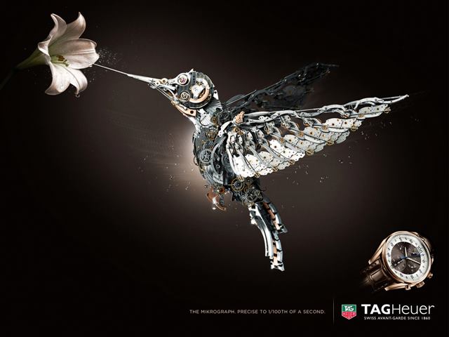 Meilleure campagne publicitaire Tag Heuer Colibri mécanique  ©-Tag-Heuer-