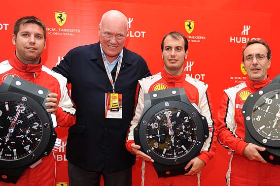 Jean-Claude Biver avec team Ferrari ©Hublot