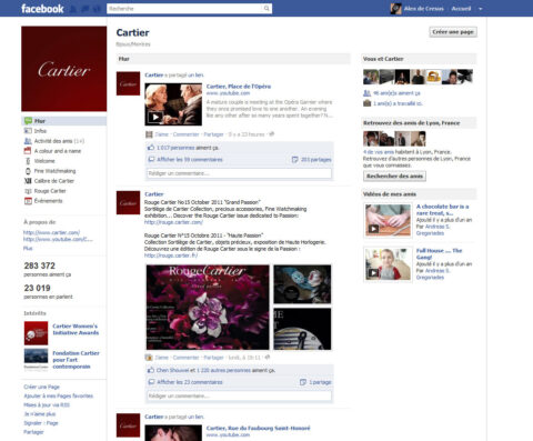 page facebook cartier horlogerie joaillerie