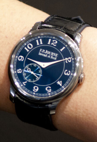 Montre chronomètre bleu francois paul journe