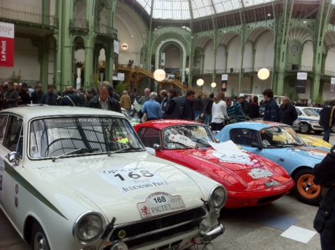 Au grand Palais 1ere journée du tour auto 2012 Cresus Christian Odin