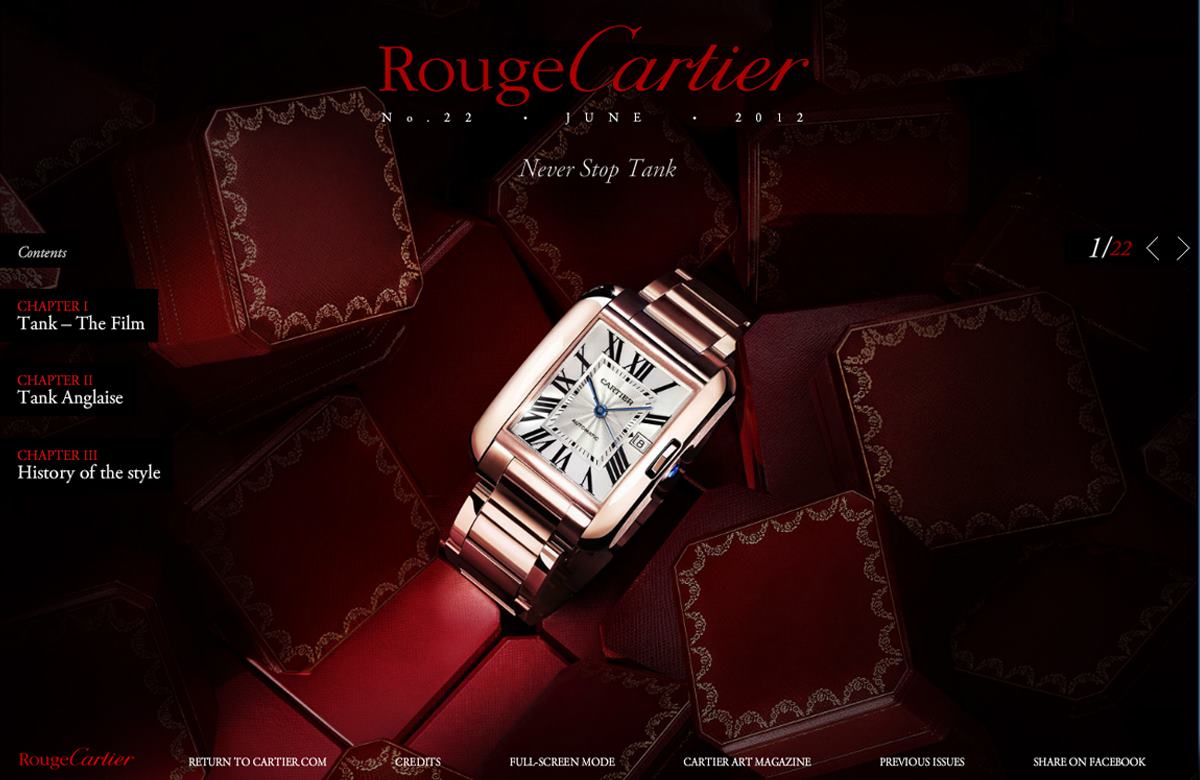 nouvelle montre Cartier Tank anglaise copyright Cartier 
