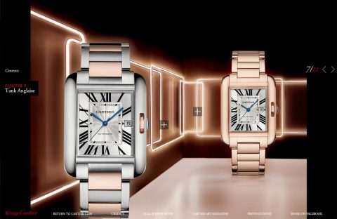 nouvelle montre Cartier Tank anglaise copyright Cartier