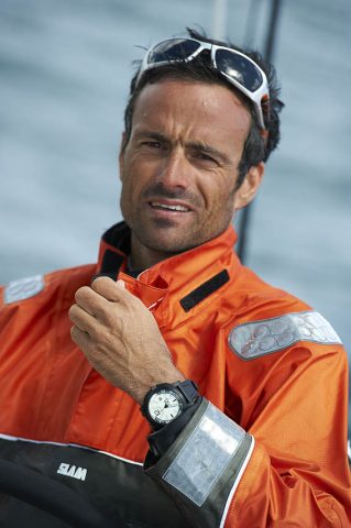 Franck Cammas sur Groupama 4 -© Yvan Zedda
