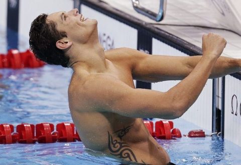 Florent manaudou, vainqueur du 50 m médaille d'or