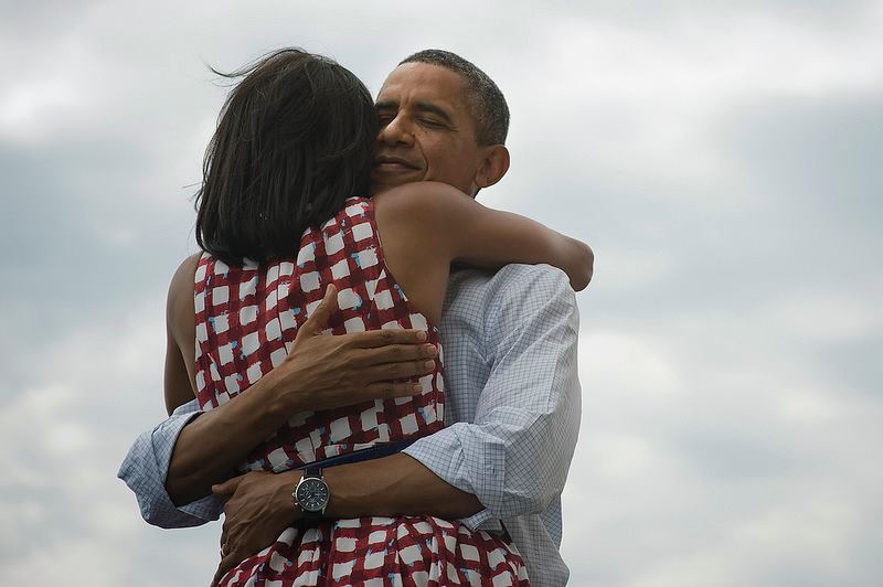 barack Obama 44 e président des états unis après sa victoire aux présidentielles 2012 a posté cette photo sur les réseaux sociaux