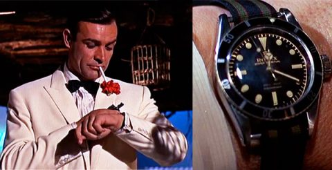 james bond et sa rolex submariner