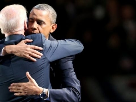 Barack Obama et Joe Biden à Chicago, le 7 novembre. (Spencer PlattGetty ImagesAFP