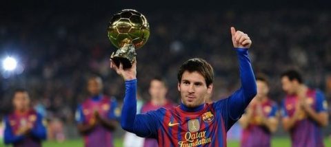 messi lionel argentin football quadruple ballon d'or 2012