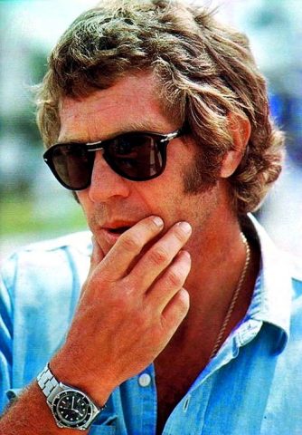 steeve mc queen portait une montre rolex submariner