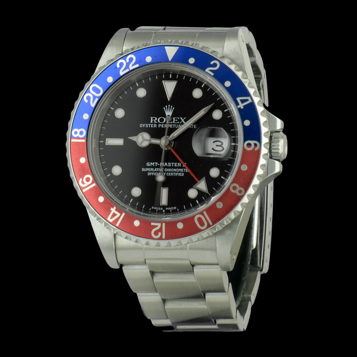 Rolex montre GMT Master Pepsi Cresus montres de luxe d'occasion