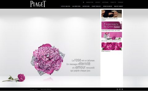page du site Piaget .fr fiche produit site e commerce luxe et digital copyright piaget