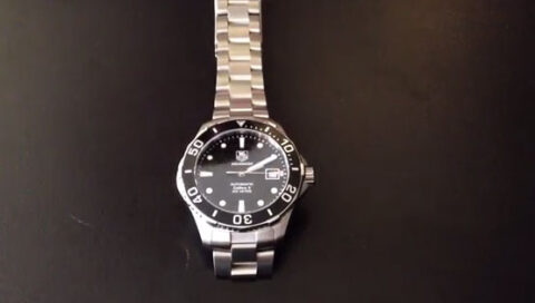 Montre tag heuer aquaracer montre de plongée cresus