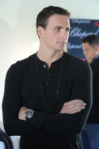 yan Lochte amateur de montre CHopard