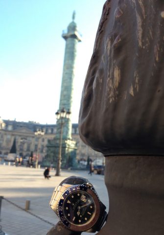 shooting paris place vendôme rolex gmt master cresus occasion