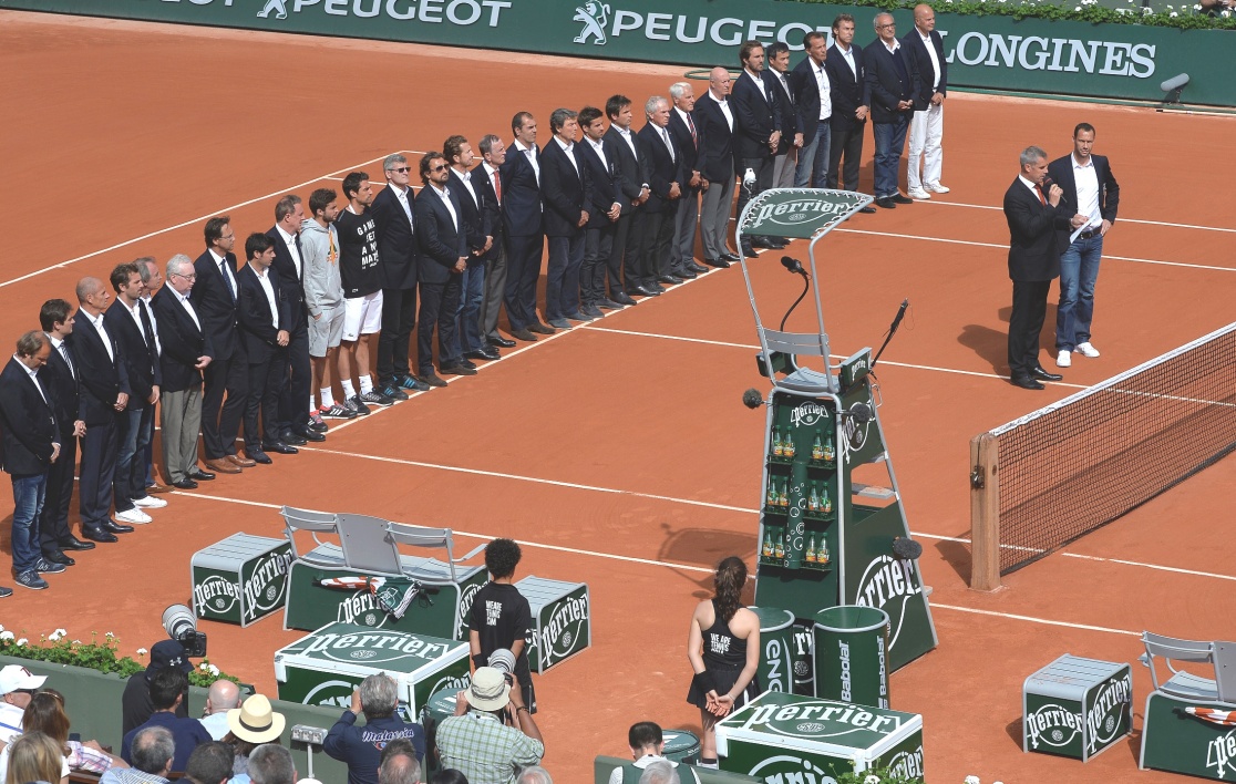 Hommage Patrice Dominguez Roland-Garros 2015 copyright AFP
