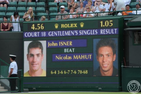 John isner vs Nicolas mahut wimbledon