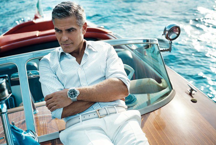 George Clooney style casual boat