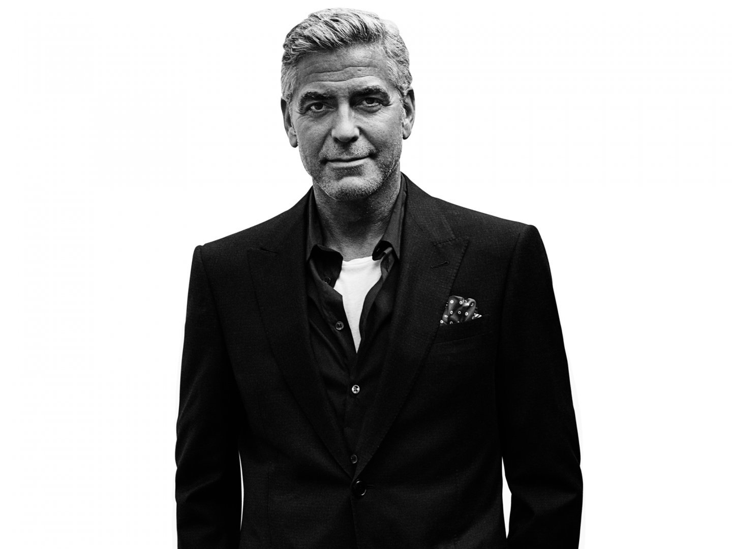 george-clooney-black and white