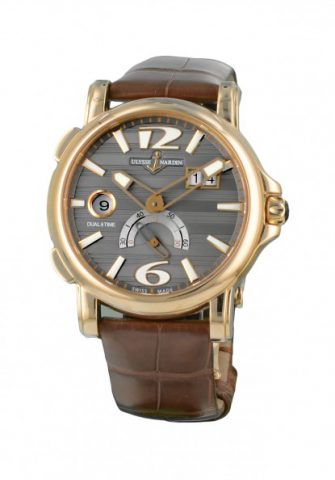 ulysse nardin GMT dual time or rose
