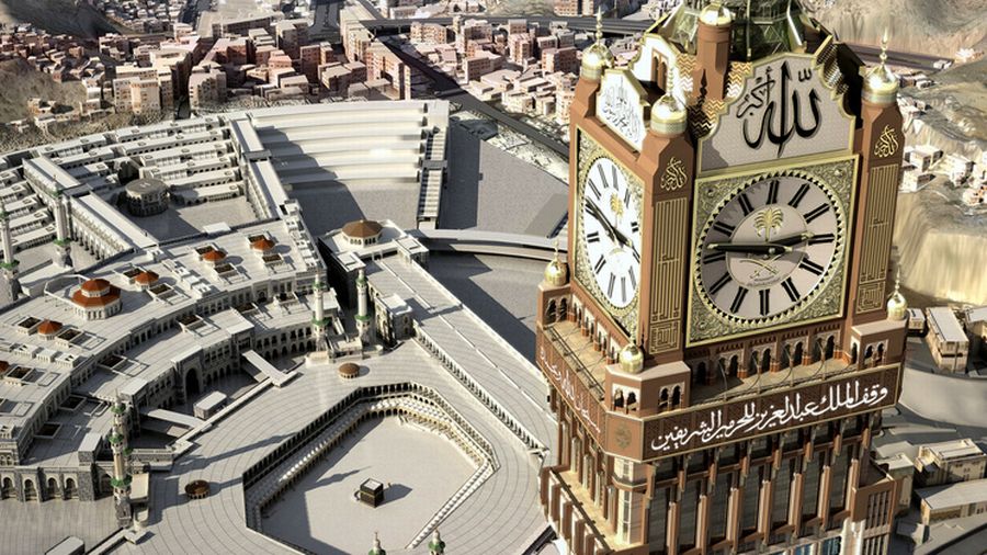 Horloge géante de la Mecque copyright rts.ch