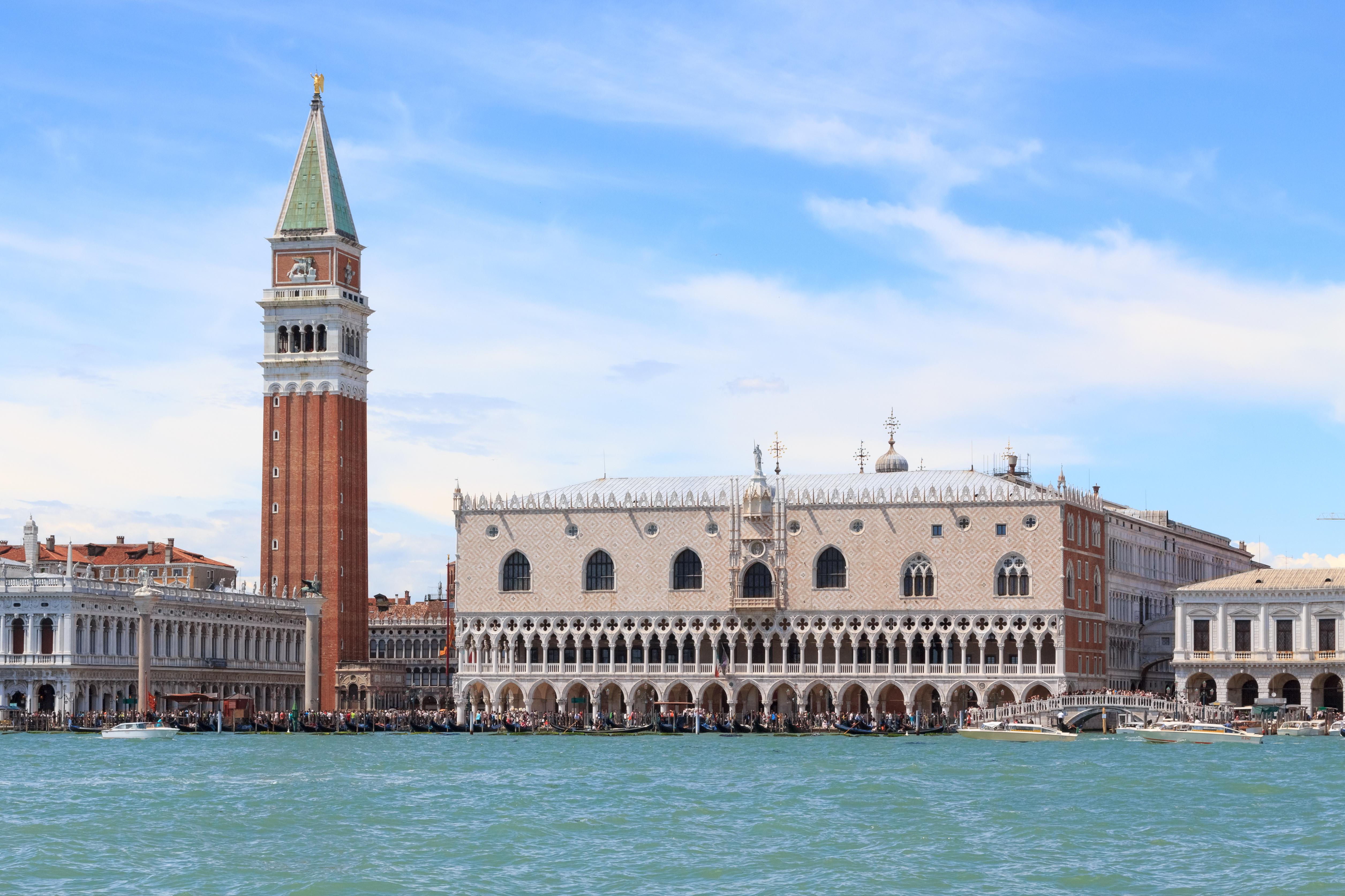 San Marco square, palazzo ducale, and campanile in Venice